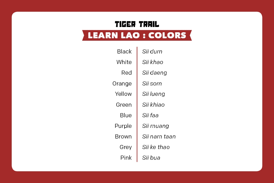 Learn Lao : Colors