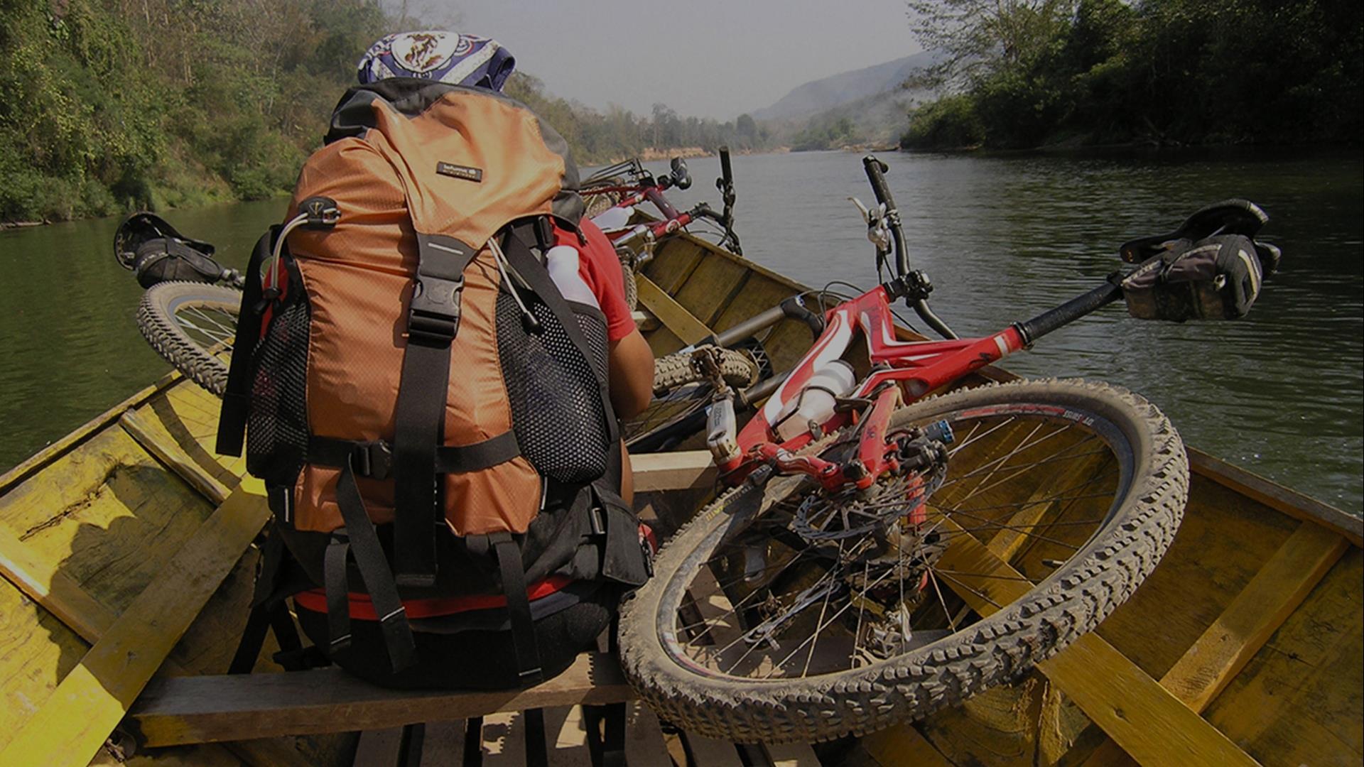 Laos, Luang Prabang : Get Out of Town Mountain Bike Day Ride  - 1 Day | Mixed On/Off Road, Village & Tad Sae Waterfall Explorer