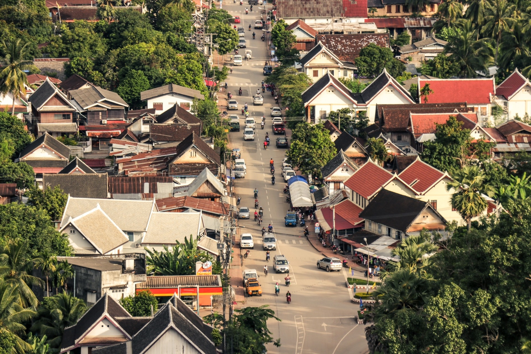 Luang Prabang city bustle