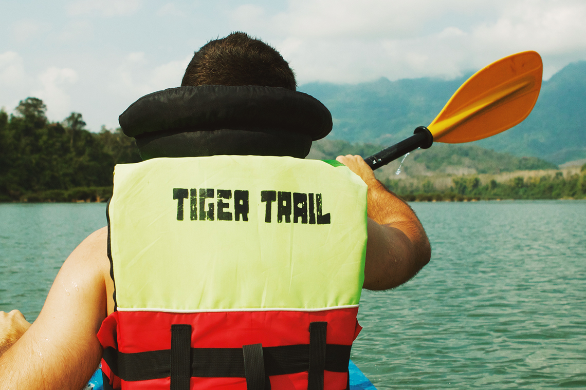 Nam Ou River Kayaker