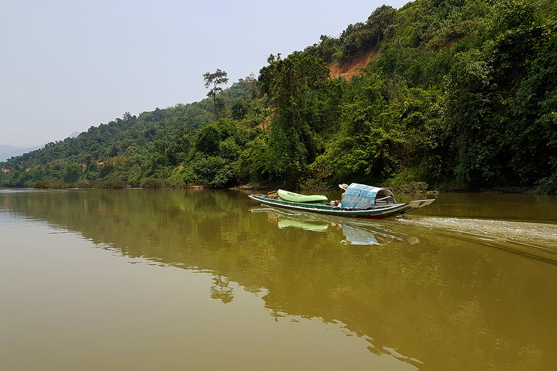 Upstream on the Nam Ou river