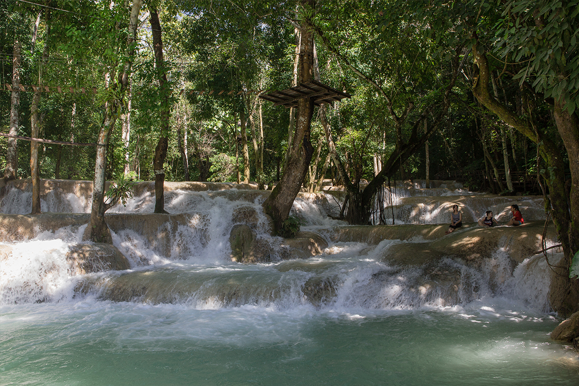 Lower Waterfall - Tad Sae Waterfall