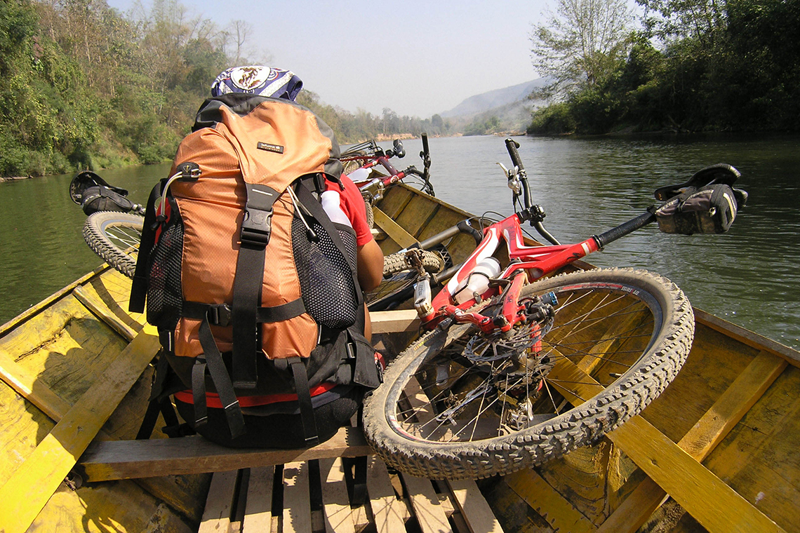 Mountain Bike Transport on Long Boats